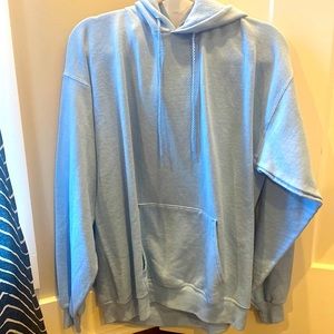 plain, baby blue hoodie, for men or women